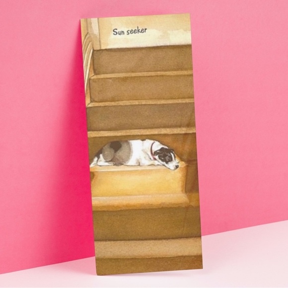 Sun Seeker Sunspot Dog Greeting Card - Picture 1 of 4